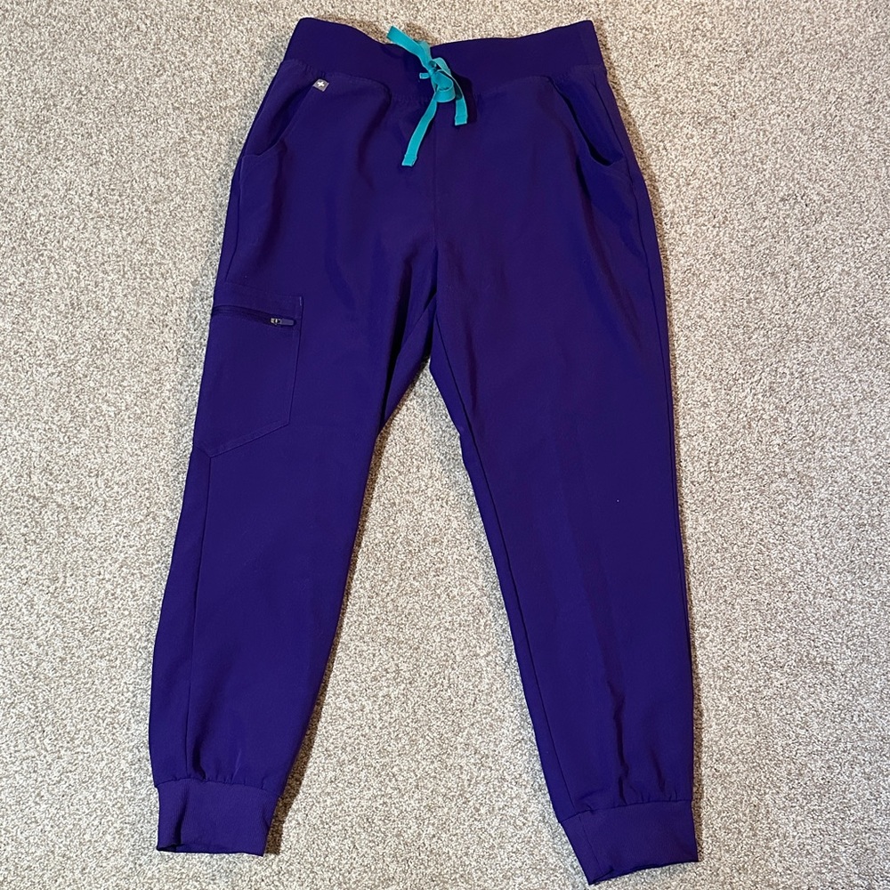 Figs Purple Pulse High Waisted Zamora Scrub Joggers